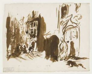 Gretchen in einer Gasse