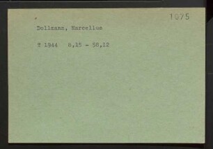 Dollmann, Marcellus
