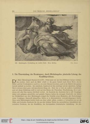5. Die Überwindung der Renaissance durch Michelangelos plastische Lösung des Konfliktproblems