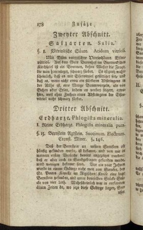 Zweyter Abschnitt. - Sechster Abschnitt.