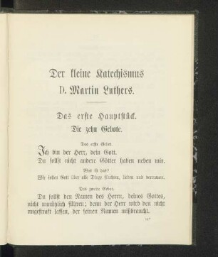 Der kleine Katechismus D. Martin Luthers.