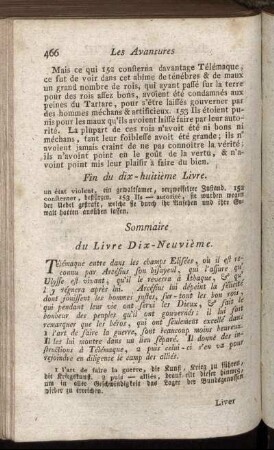 Sommaire du Livre Dix-Neuvième. - Livre Vingtième.