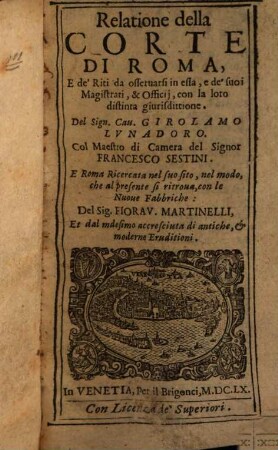 Relatione della corte di Roma, [7]