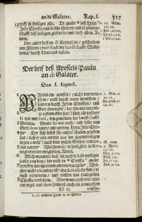 Der brif deß Apostels Paulu an di Galater.