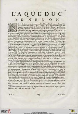 L’Aqueduc de Neron