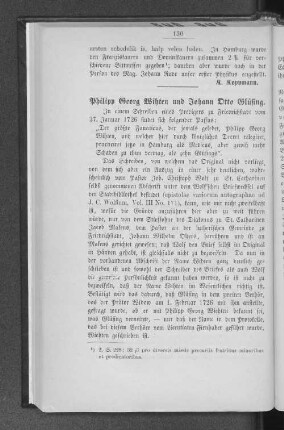 Philipp Georg Wihten und Johann Otto Glüsing.