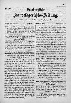 No. 32. 7. November 1868