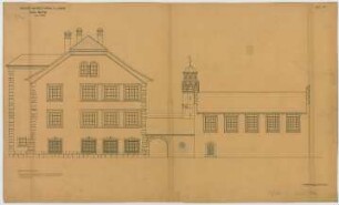 Fischer, Theodor; Lana / Südtirol (Italien); Schule - Betsaal Südseite (Ansicht)
