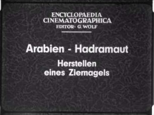 Arabien, Hadramaut - Herstellen eines Ziernagels