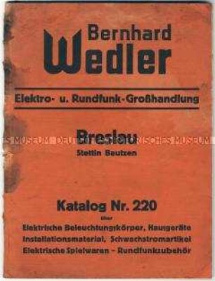 Katalog über elektrische Haushaltgeräte und elektrisches Zubehör