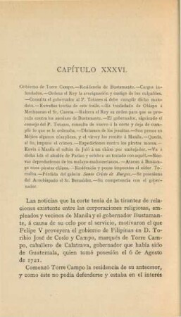 Capítulo XXXVI. Gobierno de Torre Campo. - ...