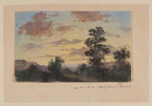 Baumlandschaft im Abendlicht [aus Mappe III aus dem Sommerhoff-Nachlass]