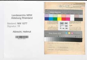 Entnazifizierung Hellmut Albrecht , geb. 25.12.1909 (Polizist)