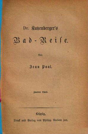 Dr. Katzenberger's Bad-Reise. 2