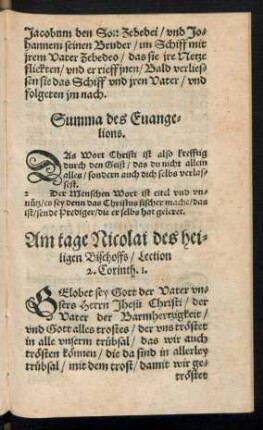 Am tage Nicolai des heiligen Bischoffs ...