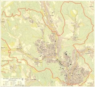 Stadtplan der Stadt Hüttental