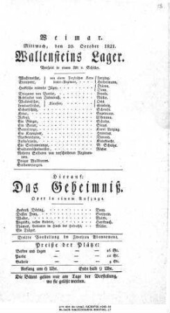 Das Geheimniß