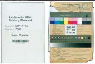 Entnazifizierung Christian Roes , geb. 01.07.1904 (Volksmissionar)