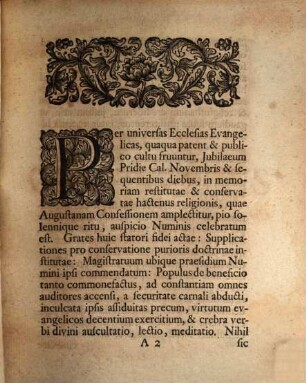 Lectoribvs Benevolis Jvbilaea Pie Riteqve Transacta Gratvlatvr Martinvs Chladenivs Ss. Theol. D. Ejvsdemqve P. P. Regio-Electoralivm Almnorvm Ephorvs Et H. T. Ordin. Theolog. Decanvs Dicamqve Illis Scriptam Idoneis Rervm Argvmentis Dilvit : [P. P. Dom. I. Adventus sub initium anni Ecclesiastici novi MDCCXVIII.]