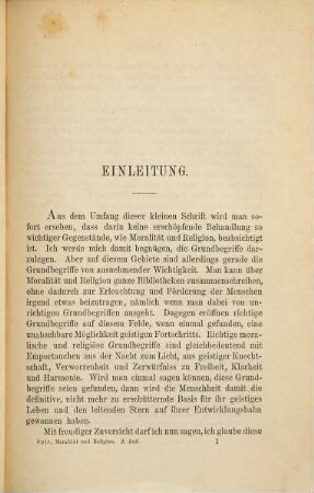 Moralität und Religion