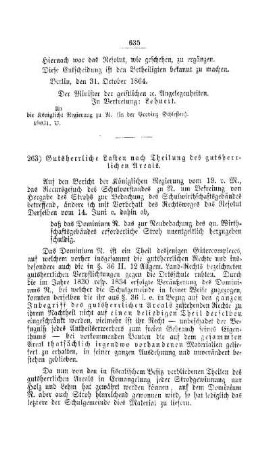 Gutsherrliche Lasten nach Theilung des gutsherrlichen Areals : [IV. Elementarschulwesen]