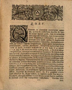 Ordinis Iuridici In Academia Witembergensi H.T. Decanus Io. Paulus Schröter I.U.D. Facult. Iurid. Assessor, Curiae Provincialis et Constistorii Ecclesiastici Advocatus Ordinarius L.B. S.P.D.