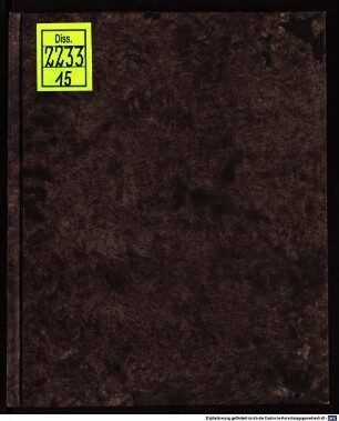 De Partis Affectae Dignotione, Theses : Quas ... Ex decreto iussuq[ue] ... Collegii Asclepiadei in ... Basiliensium Academia ... publice defendendas suscipiet Andreas Helwigius, Anclamensium Pom. Med. ord. Ad 20 Iunii, ...