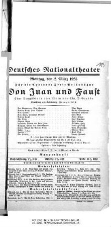 Don Juan und Faust