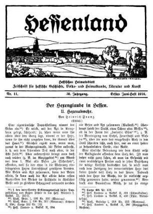 Nr. 11, Erstes Juni-Heft 1916