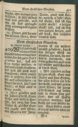 Vom christlichen Glauben.