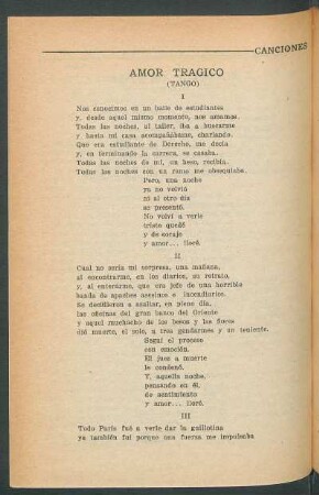 Amor trágico : (Tango)