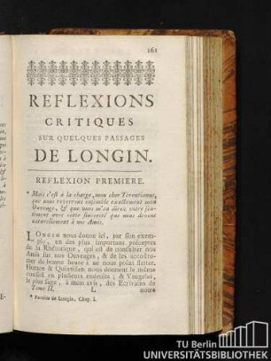 Reflexions critiques sur quelques passages de Longin.