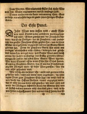 Der Erste Punct.