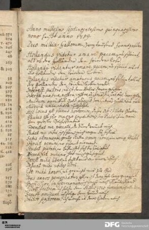 Vorsatz [Handschriftliche Notizen]