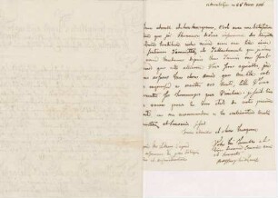 Dorothea von Württemberg an Karoline Luise von Baden (Montbéliard)