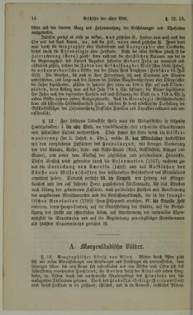 A. Morgenländische Völker