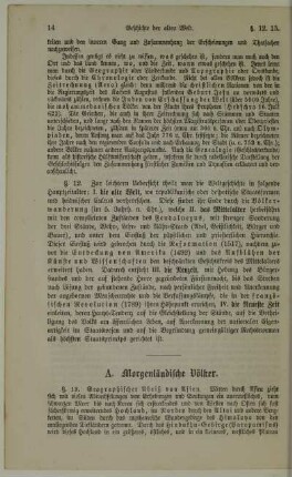 A. Morgenländische Völker