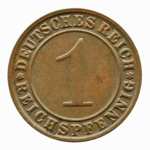1 Reichspfennig Deutschland 1927