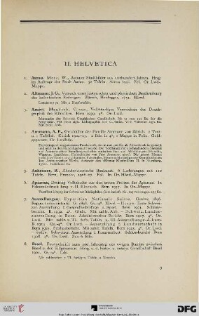 II. Helvetica (Nr. 1-141)