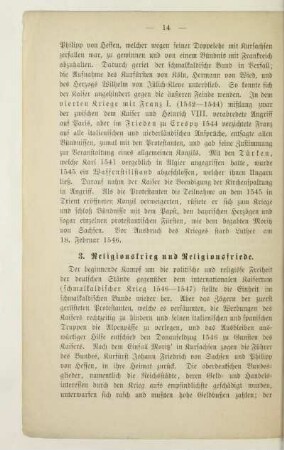 3. Religionskrieg und Religionsfriede