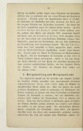 3. Religionskrieg und Religionsfriede