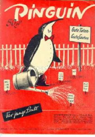 Jugendzeitschrift "Pinguin" u.a. über die britische Prinzessin Elizabeth