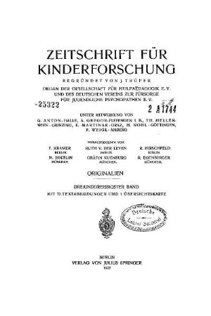 Titel : ORIGINALIEN