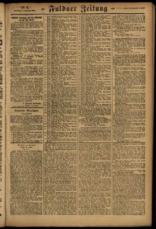Zweite Ausgabe vom Dienstag, den 08. Februar 1921.