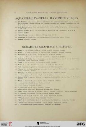Gerahmte graphische Blätter (Nr. 832-921)