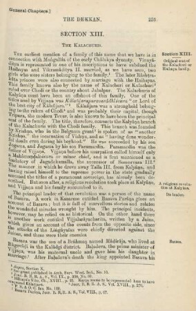 Section XIII. The Kalachuris