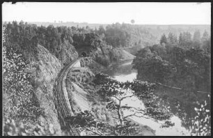 Lichtenwalde. Harrasfelsen und Tunnel im Zschopautal