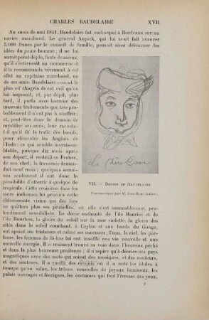 VII. Dessin de Baudelaire