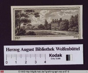 Ansicht eines englischen Landhauses