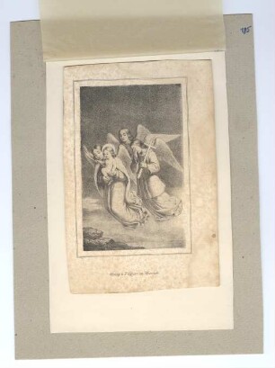 Darstellung dreier Engel mit Jesuskind (kleines Andachtsbild)
